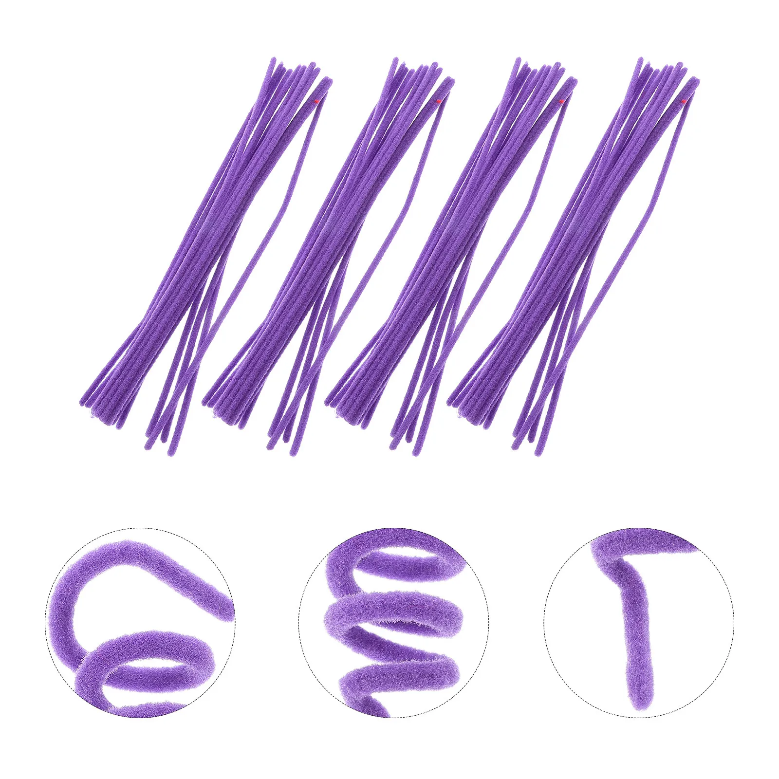 

4 Bags Versatile Curling Perm Rods Hair Styling Tools for Women Professional Home Use Damage Free Curlers for Long Short Hair