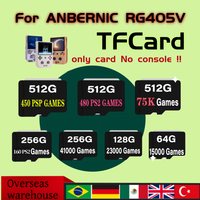 ANBERNIC RG405V Handheld Game Host TF Card Pre-installed Game 512g 75000 Game Open Source System PSP Game Player TF Card Gifts