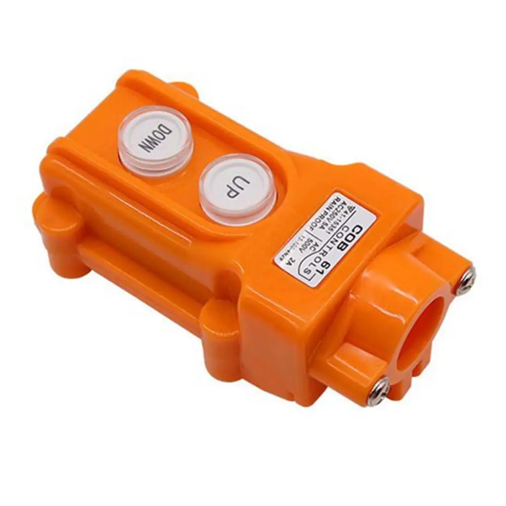 Momentary Hoist Push Button Crane Control ABS Pendant Switch for Outdoor Industrial Use