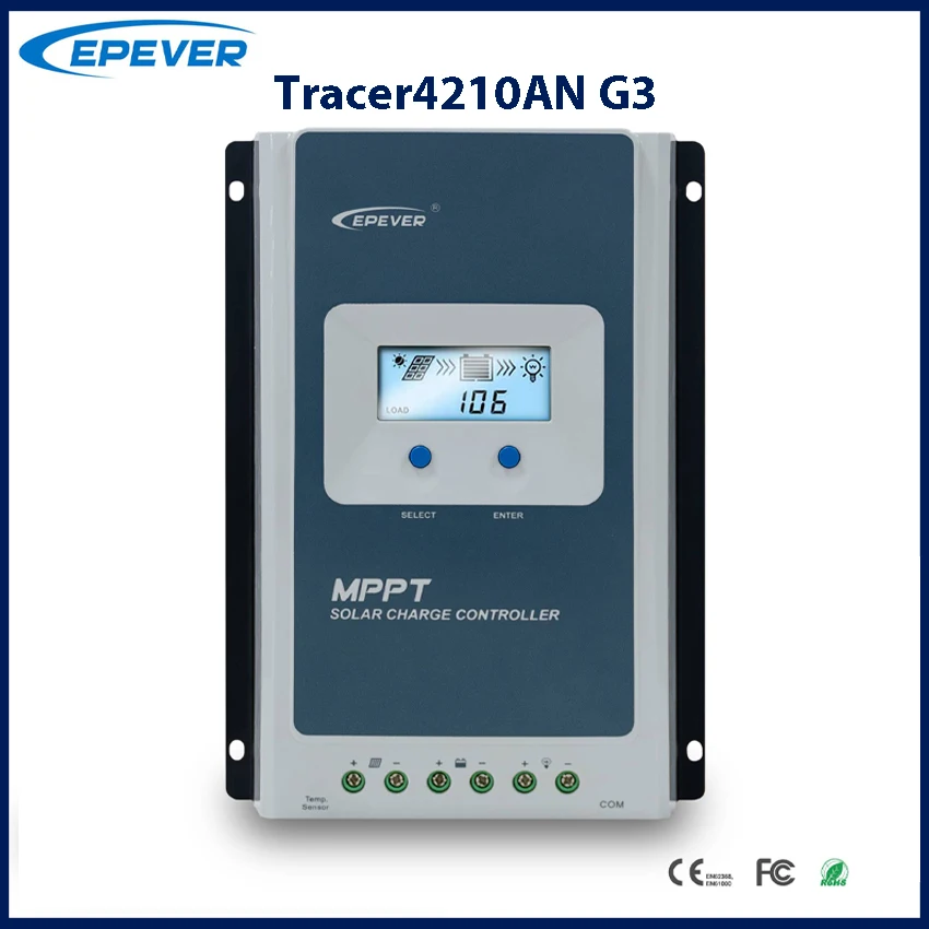 40a Mppt Solar Laadregelaar 12V 24V Batterijspanning Max Zonnepaneel 100V Epever Regelaar Met Mt52 Datamonitor