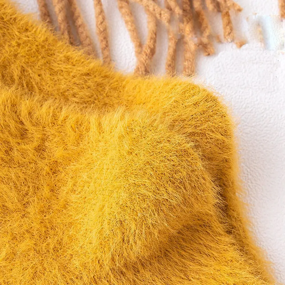 Quente grosso design de moda respirável estilo coreano estudante meias femininas mid-tube meias chão meias de lã de pele de vison