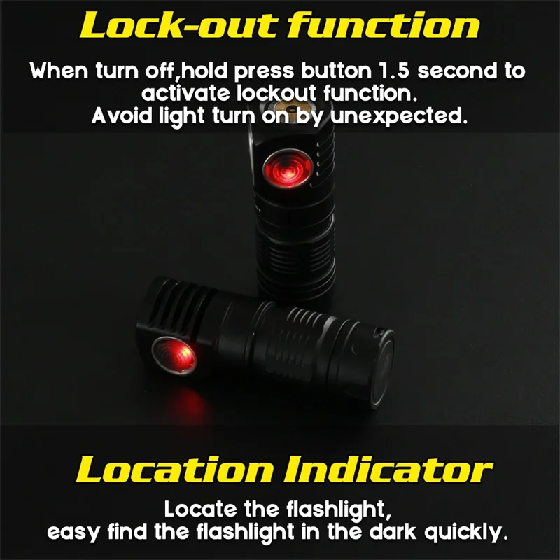 Skilhunt H04 H04R H04F RC Mini 1000 lumen USB magnetico ricaricabile LED faro personalizzato UI falshlight include 18350 BAT