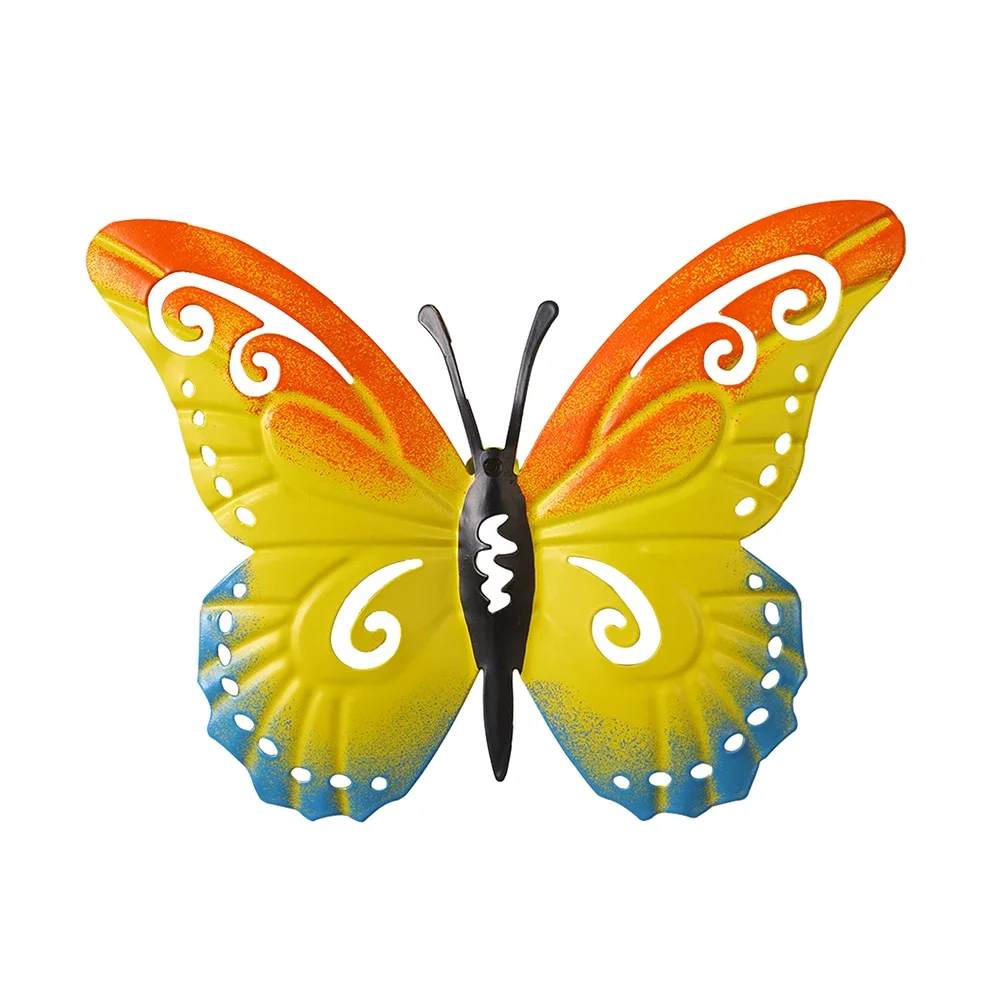 Скульптура-бабочка для украшения сада, дома и улицы, скульптура-бабочка для помещений и улицы, цветная скульптура-бабочка