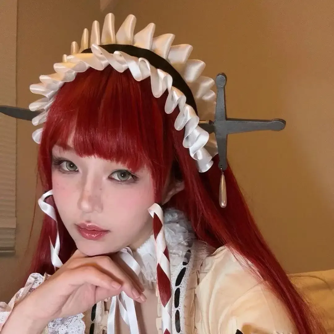 Chidori Yoshino Headwear Foot Rings Props Game P3 Cosplay Props Adults Halloween Christmas Accessories