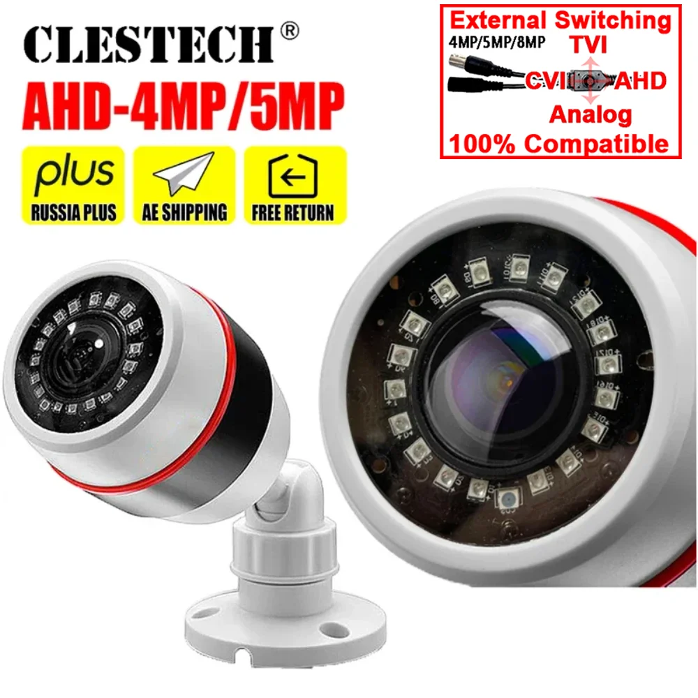 

5MP 4MP 1080P 1.7mm Super Wide Angle Panorama HD CCTV AHD Camera XVI 4in1 Fisheye Lens Ball Effect Infrared Security Home Video