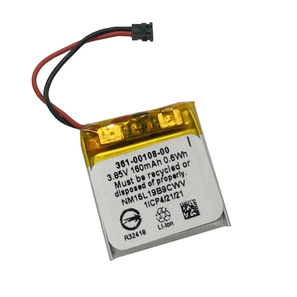 361-00117-00 361-00108-00 3.85V 160mAh Battery For Garmin Approach S10 S20 S40,Forerunner 30 35,Vivoactive 4S Sports Watch