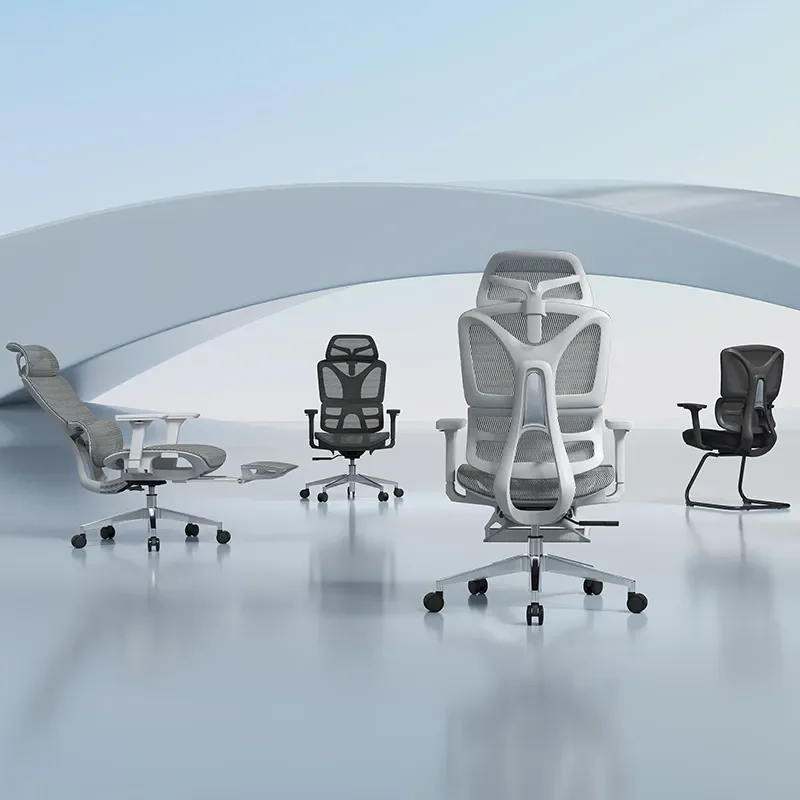 Ergonomic Computer Chair Comfortable Home Office Seat with Lifting Reclining Back for E-sports Gaming and Learning