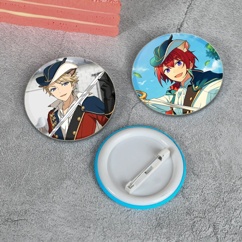 Tsukinaga Leo,Sakuma Ritsu,Isara Mao Badge Cosplay Spel Broches Cartoon Emaille Spelden Voor Kleding Rugzak Sieraden Accessoires
