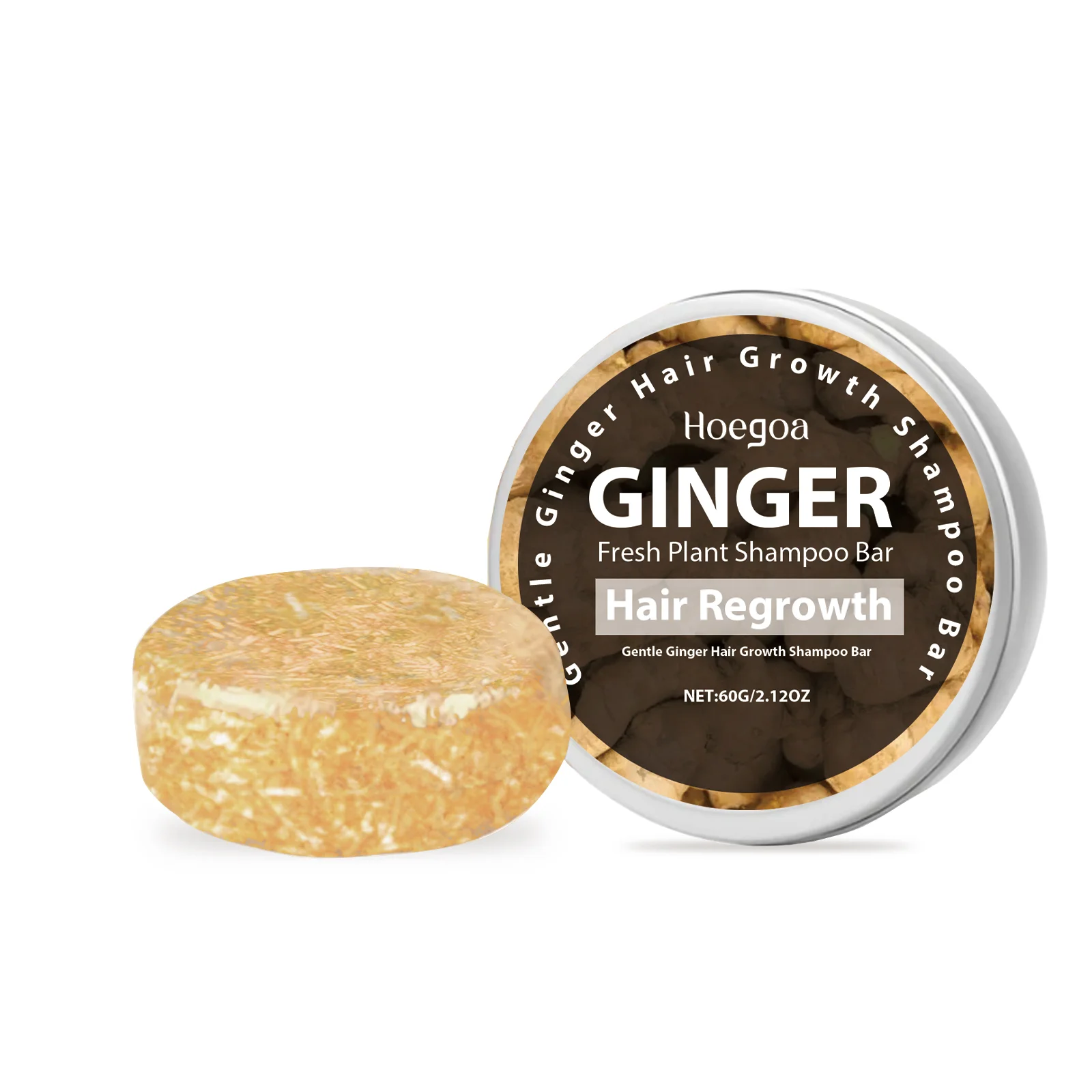 Hoegoa Ginger Shampoo Soap For Scalp Daily Cleanses Frizzy Hair Nourishes And Softens Hair Shine Treatment Soap 2pcs