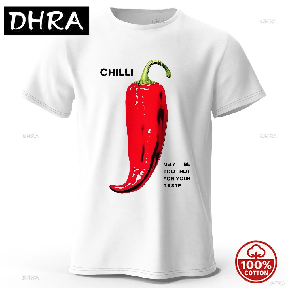 

Funny T-shirt Spicy Chili T-Shirt 100% Cotton Bold Red Hot Graphic Tee for Men and Women Fiery Food Lovers Classic Tee