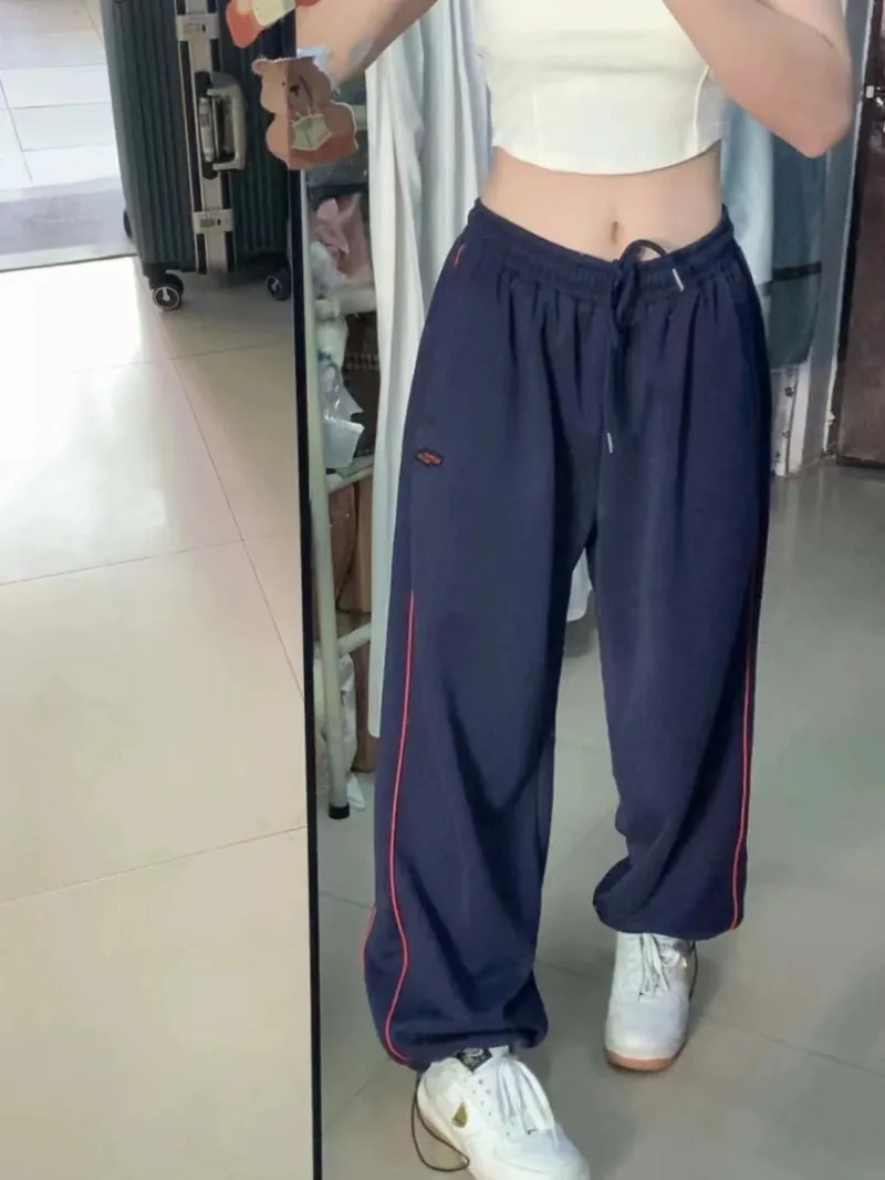 

Hip Hop Y2k Sweatpants Women 2000s Oversize Trend Wide Leg Baggy Pants Korean Popular Clothes Grunge Cargo Pants Joggings Femme