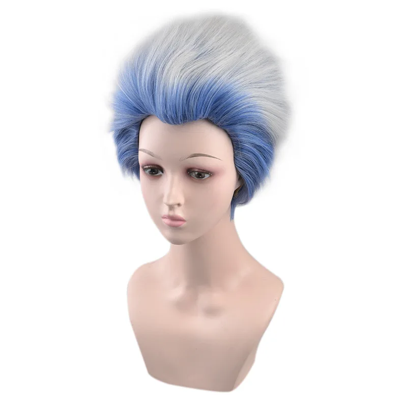 Hades Wig For Men In Movie "Descendants 3" - Gemstone Blue Wig