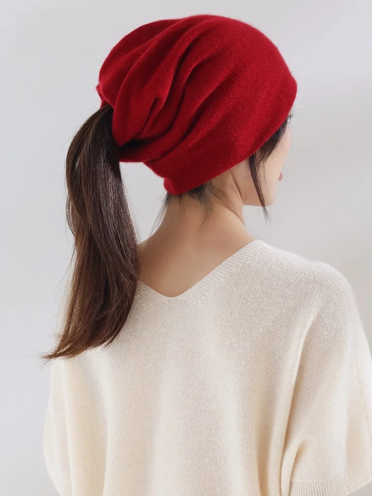 women's-camere-knitted-hat-winter-warm-ear-protection-head-wrap-scarf-two-in-one-ne-warmer-faionable-no-cuff-cap