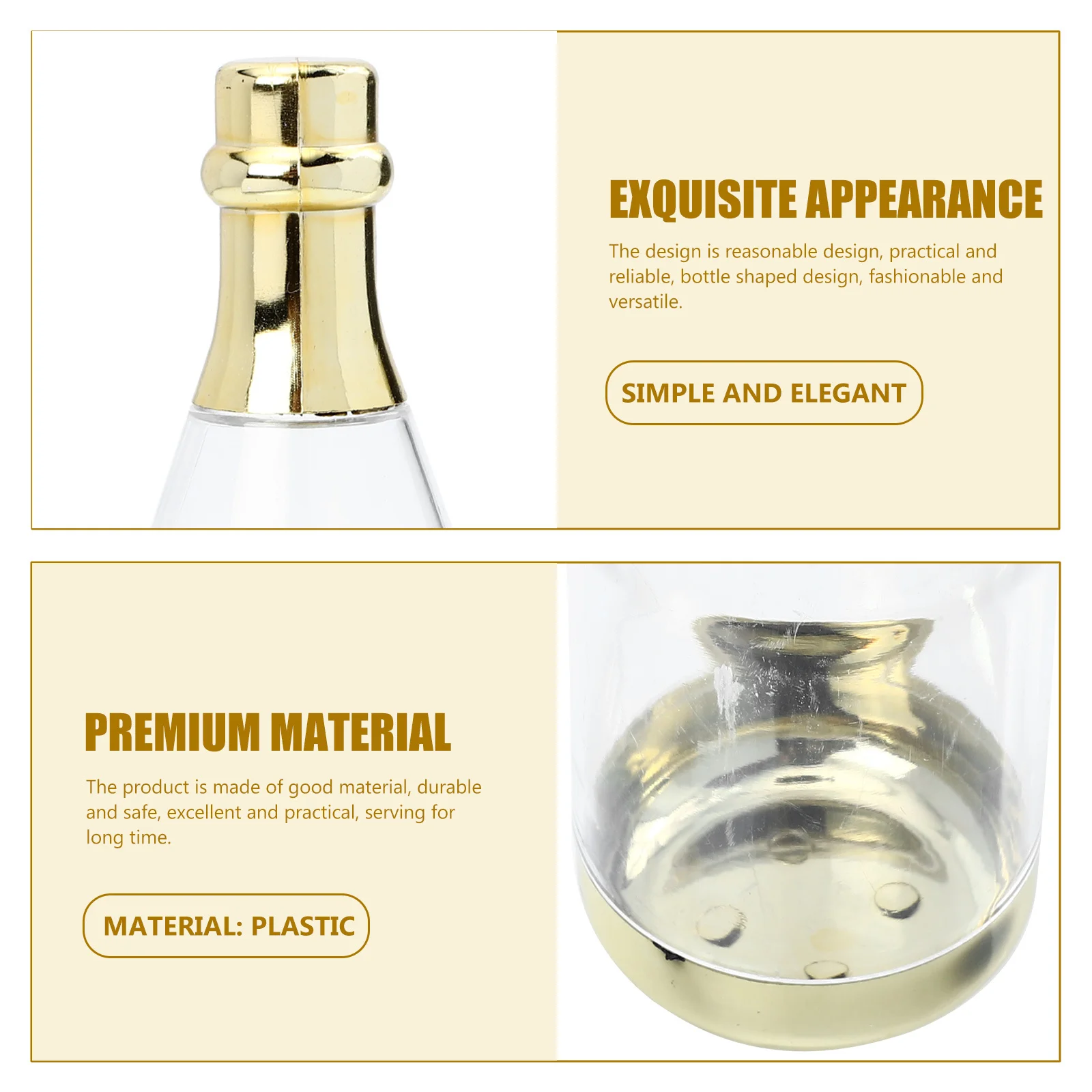 

8Pcs Winebottle Modeling Candy Box Portable Gift Storage Case Mini Candy Holder Party Favor Box for Wedding Chocolate Decoration