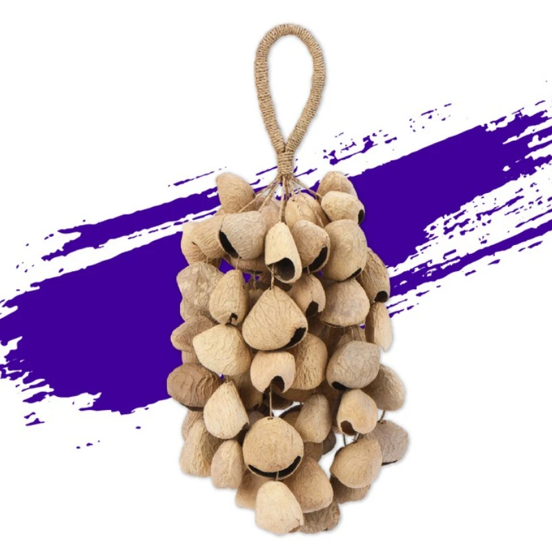 

Natural Nut Shell Hand Bell Spiritual Therapy Meditation Hand Bell Diapason Mindfulness Bells Sound Healing Musical Instruments