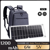 Monocrystal silicon solar panel 6W5V outdoor emergency solar cell portable solar photovoltaic panel outdoor charging magic weapo