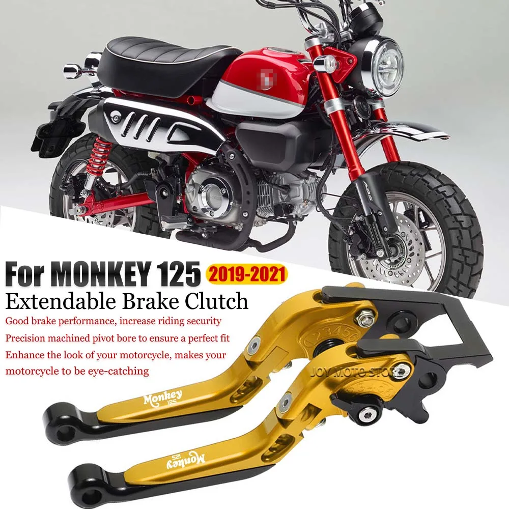 

For Honda Monkey monkey 125 2019-2021 Motorcycle Accessories CNC Clutch Lever Brake Lever Set Adjustable Folding Handle Levers