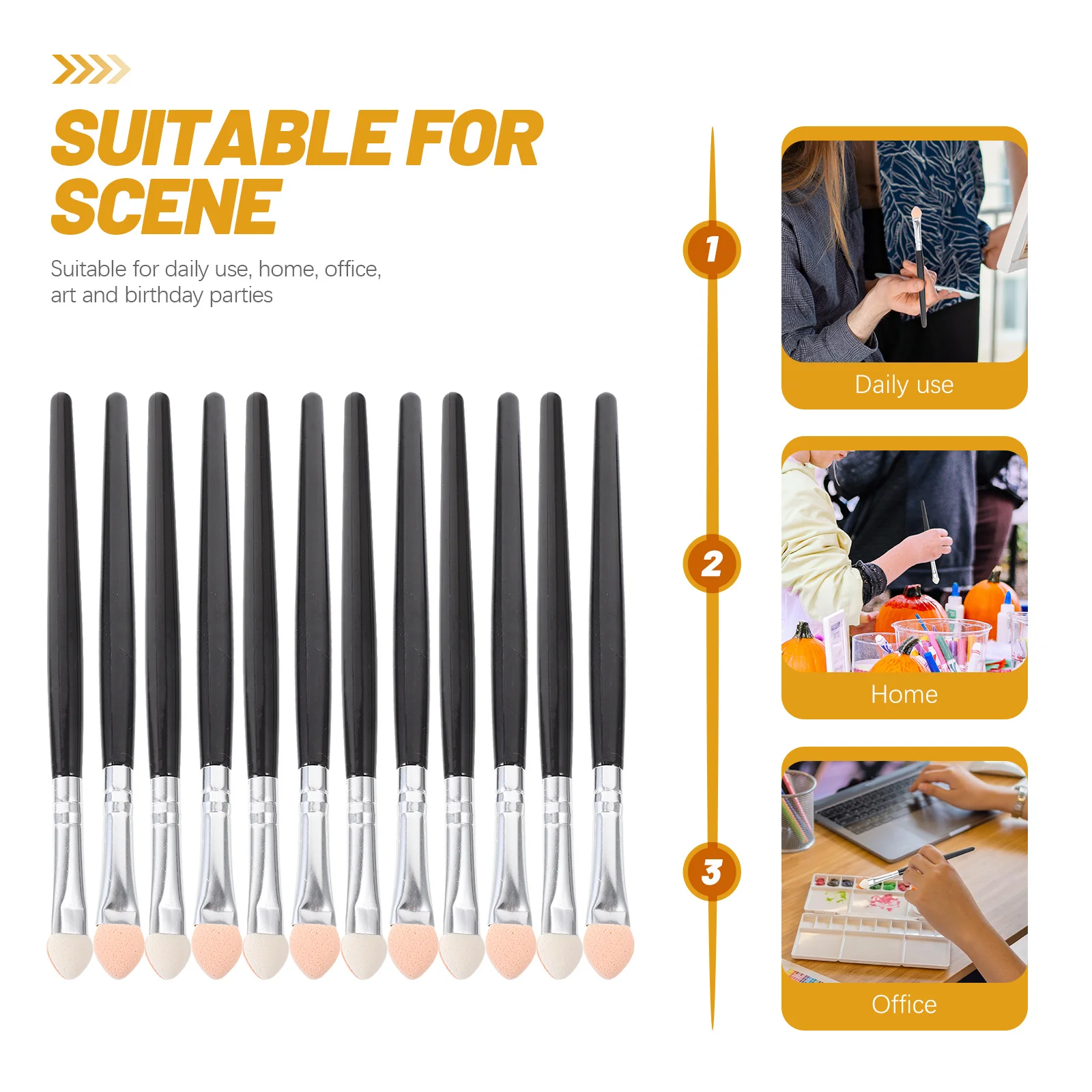 

48Pcs Sponge Brush Paint Tools Multi-Use Portable Creative Paint Sponges for DIY Painting Drawing Graffiti Painting Tools