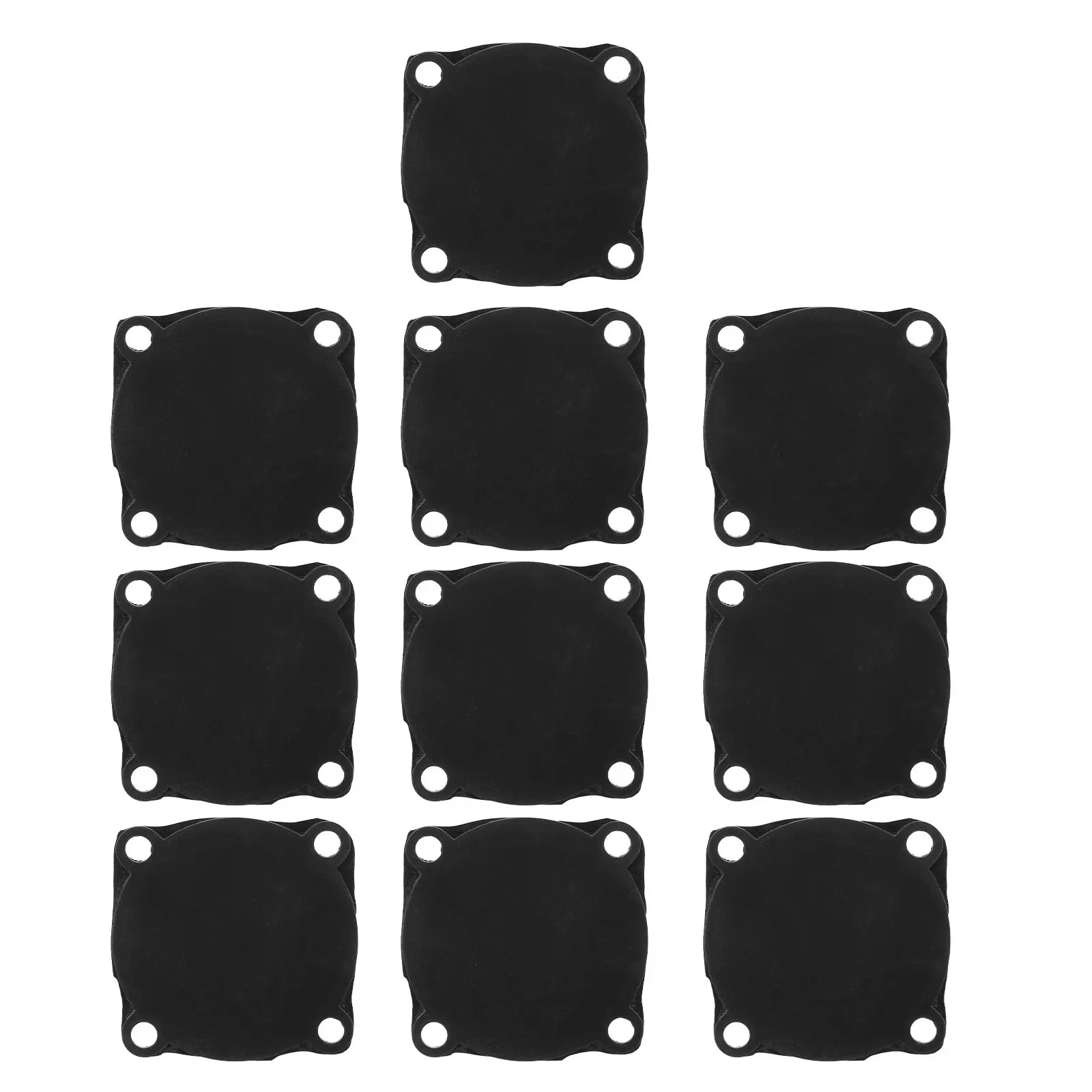 10Pcs Air Compressor Gasket Kit Rubber Diaphragm Pad Pressure Membrane Seal for Quick Installation Universal Compressor