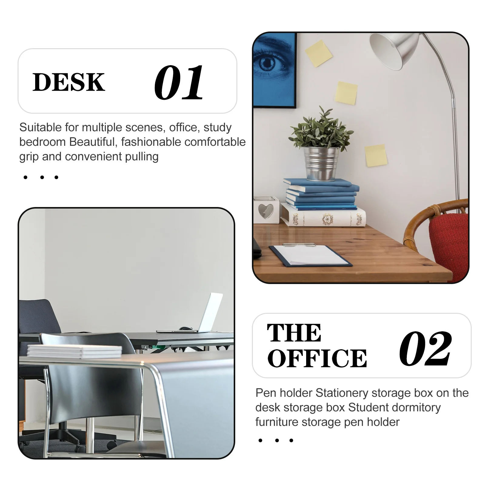 

Бытовой органайзер для карандашей, универсальный настольный органайзер, большая емкость, канцелярские товары для хранения ручек, ножниц для телефона, имя