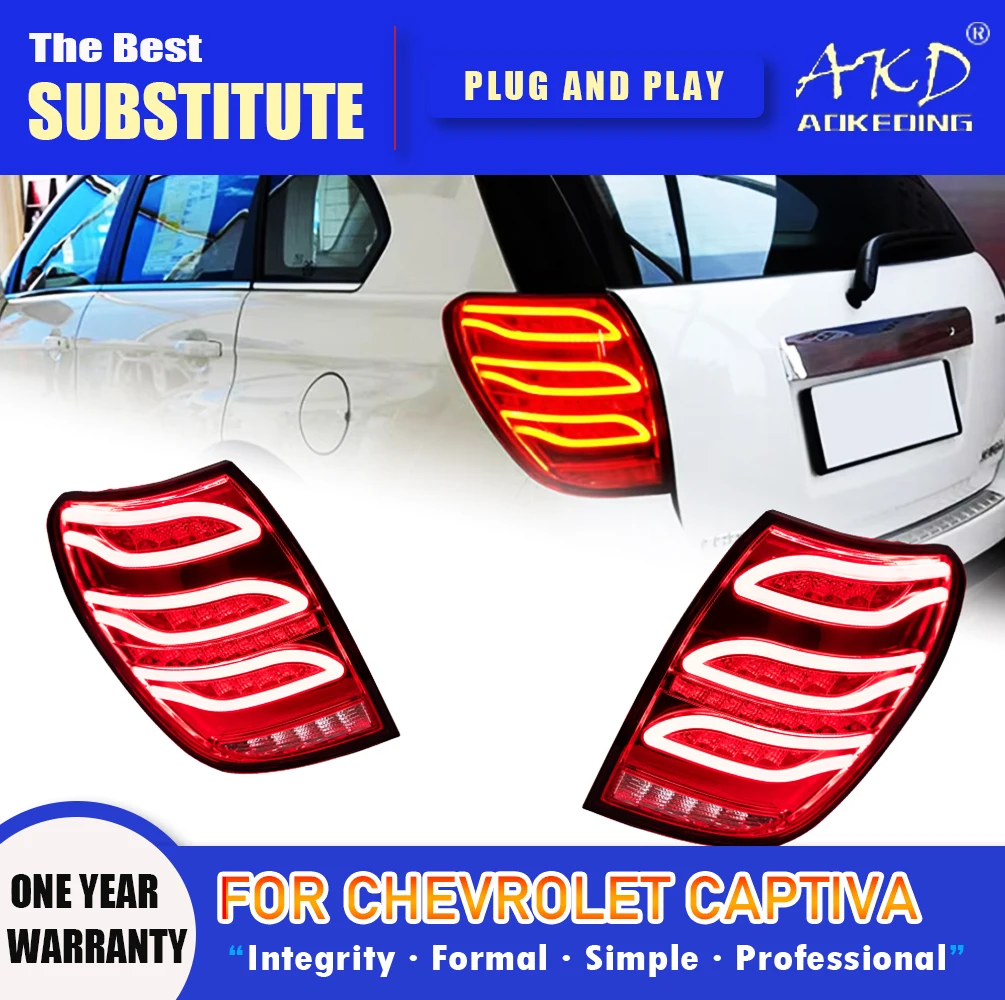 

AKD Tail Lamp for Chevrolet Captiva LED Tail Light 2008-2019 Captiva Rear Fog Brake Turn Signal Automotive Accessories