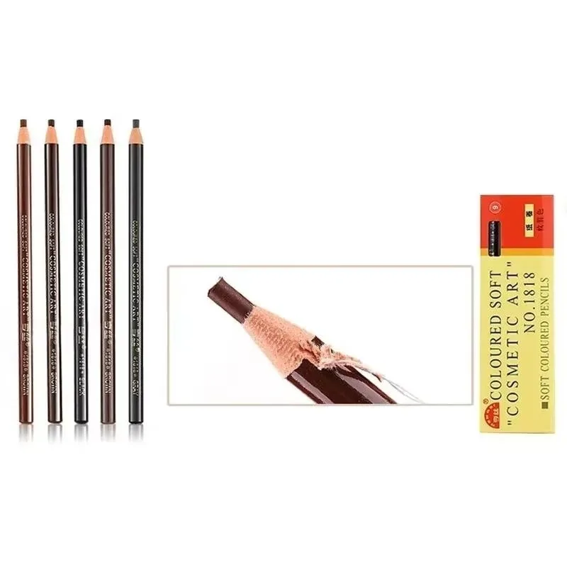 1PCS Hengsi Pull Eyebrow ปากกากันน้ํากันน้ําไม่ Dizzy ไม้ Hard Core ไม่จางหายยาวนานคิ้ว