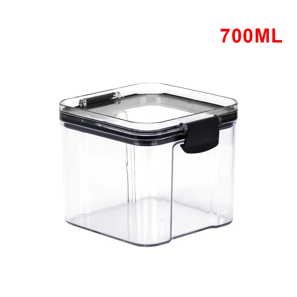 Noodle Multigrain Tank 700/1800ML Keep Fresh Plastic Transparent Sealed Cans Bottle Food Storage Container