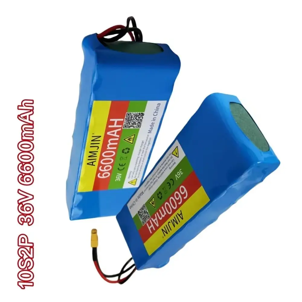 10S2P ليثيوم أيون 36 فولت 6600 مللي أمبير بطارية قابلة للشحن للدراجات البخارية الكهربائية ذات العجلات المزدوجة