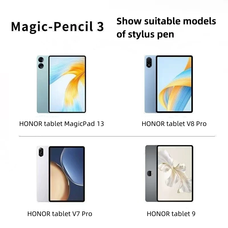 정품 Honor Magic-Pencil 3 스타일러스, 3 세대 태블릿, V8Pro, V7Pro, 마그네틱 고속 충전