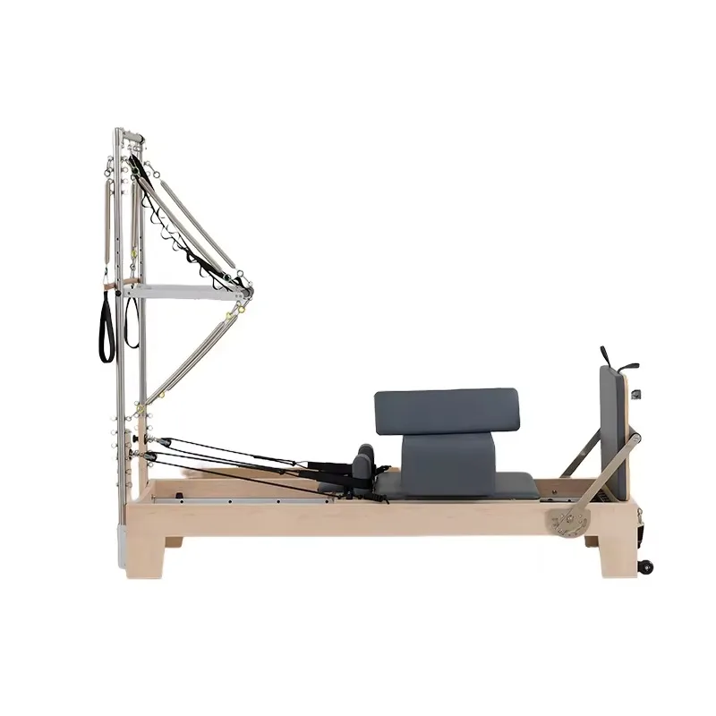 

YTYIN Pilates Equipment Set Sturdy Wood Reformer With Half Tower High Quality Adjustable Professional Maple Pilates Reformer