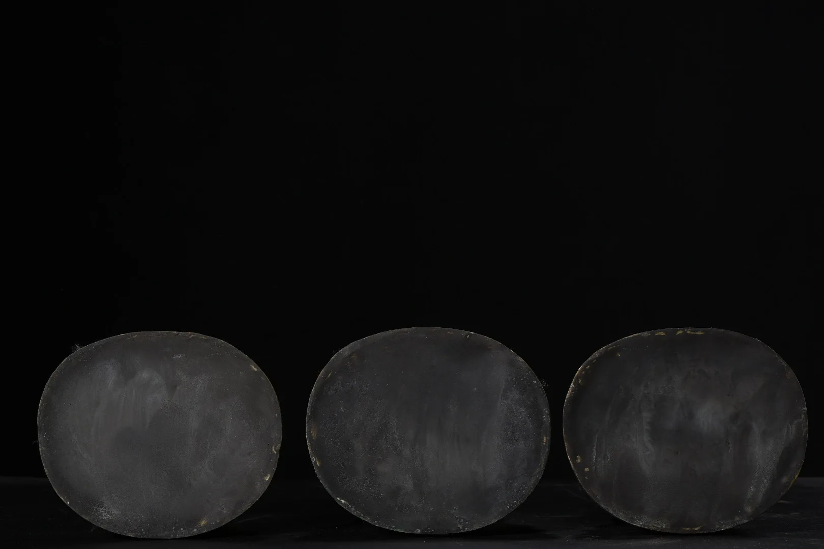 

11"Old Xizang Folk Collection Old Bronze Painted High Relief Trikalea Buddhas Shakyamuni Amitabha sitting Buddha Worship Hall