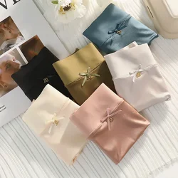 Seamless Sexy Undergarments Women Underwear Breathable Silk Briefs Butt-Lifting Underpants Tummy-Tightening High Waist Elastic