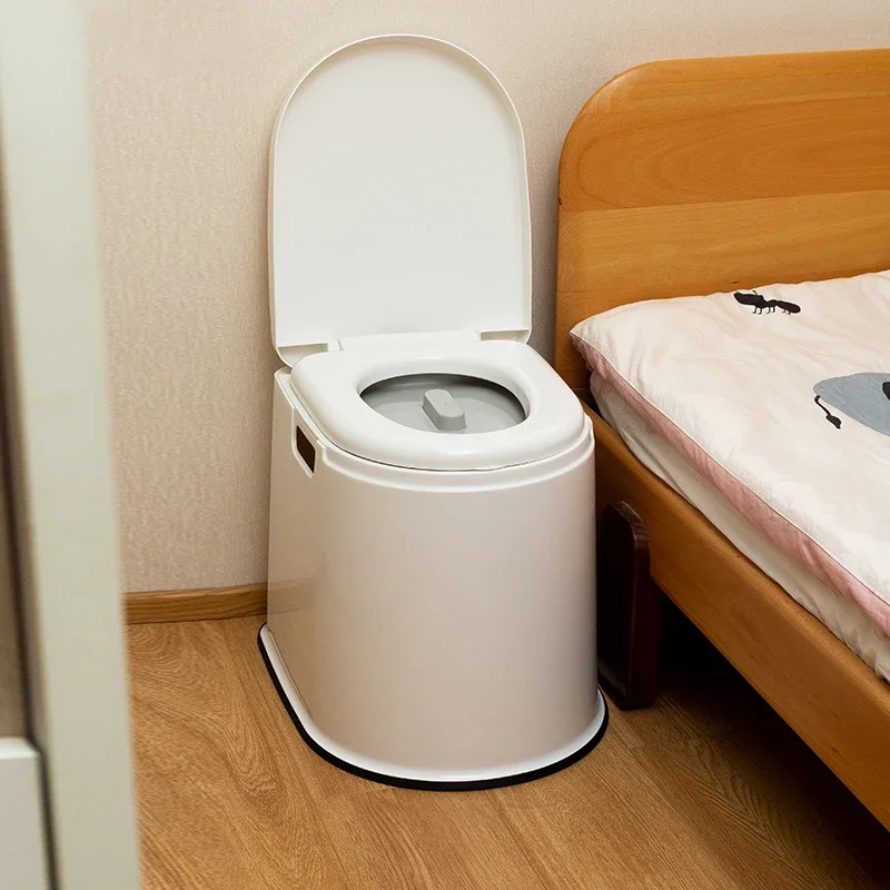 Premium Elderly Commode Chair Portable Adults Bedside Toilet Maternity & Senior Home Care Mobile Toilet Indoor Toilet Bench