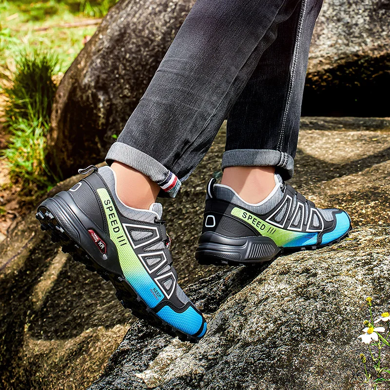 Lockless Fahrradschuhe für Herren, rutschfeste Outdoor-Mountain-Cross-Country-Wanderschuhe, atmungsaktive Sportschuhe, Rennradschuhe – Detail 28