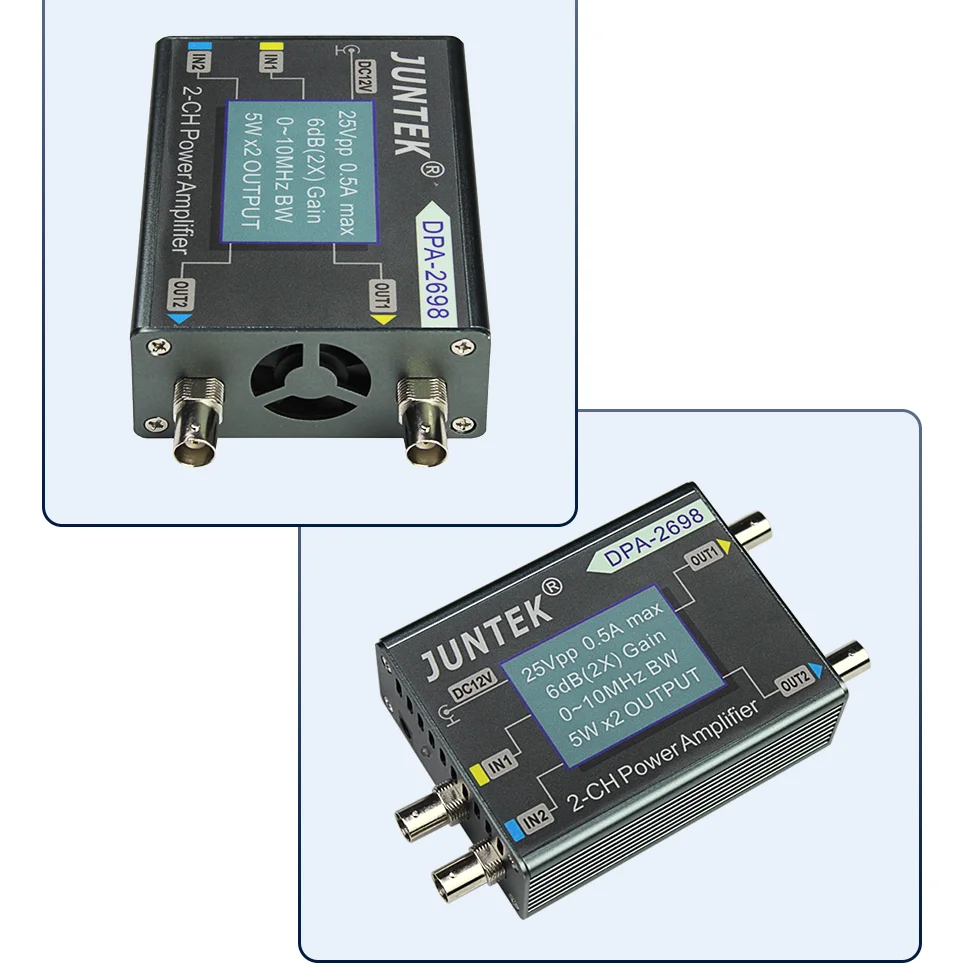 DPA-2698 DPA-1698 Dual Channel 0-10MHz 5W 2x Gain Signal Power Amplifier for DDS Functional Signal Generator DPA2698 DPA1698