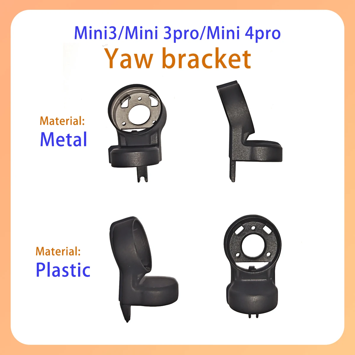 

Original Mini 3 3pro 4pro Drone Accessory Gimbal Motor Upper and Lower Bracket Suitable for Dji Min3 4 Series