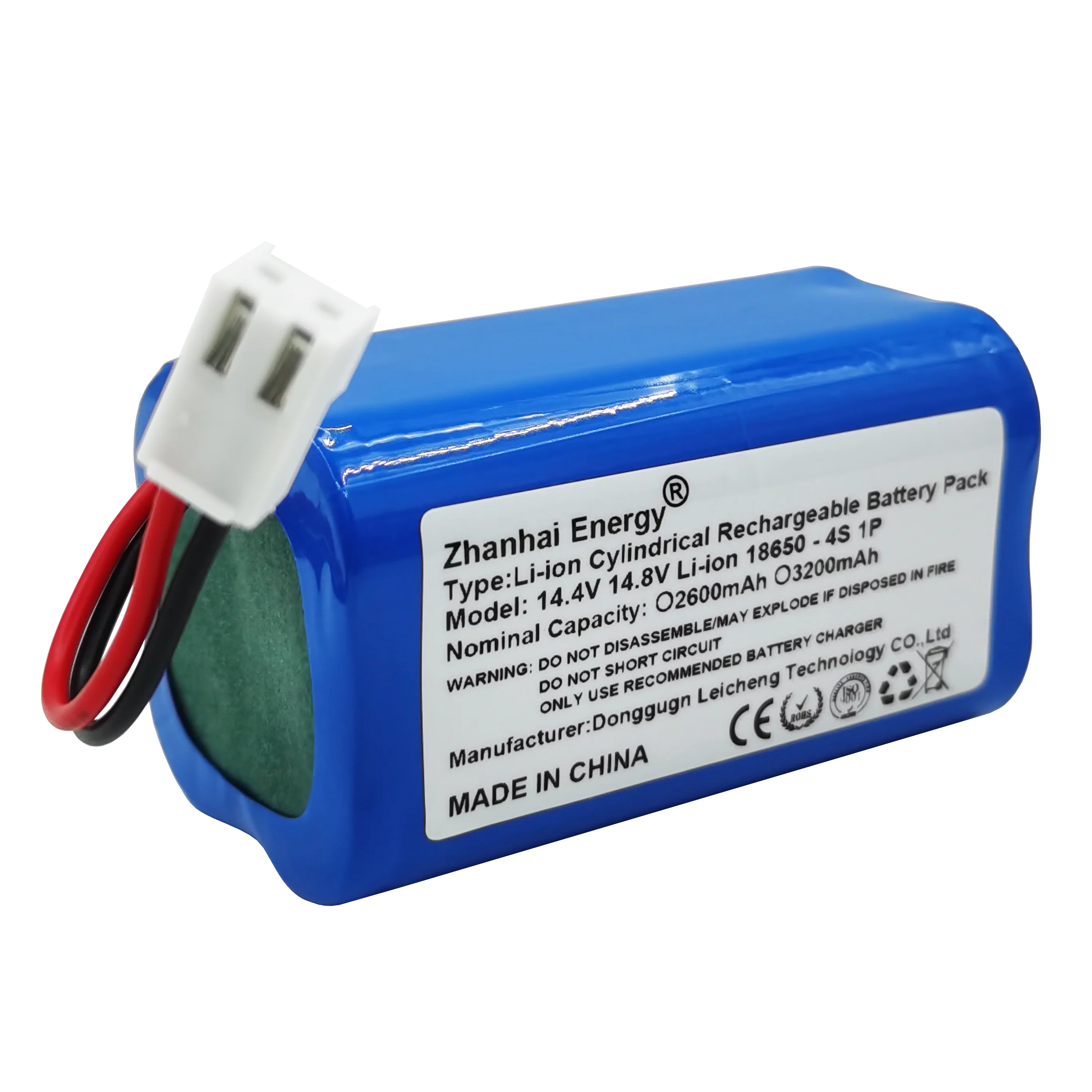 

14.4V 14.8V 2600mAh 3200mAh Rechargeable Battery Pack For Backup Battery Of Sweeping Robot New Customizable Wholesale Purchasing