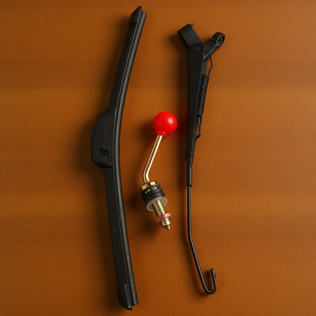 طقم استبدال ممسحة الزجاج الأمامي شبه المغلقة يدويًا لدراجة نارية Utv على الطرق الوعرة ملحقات ممسحة #1