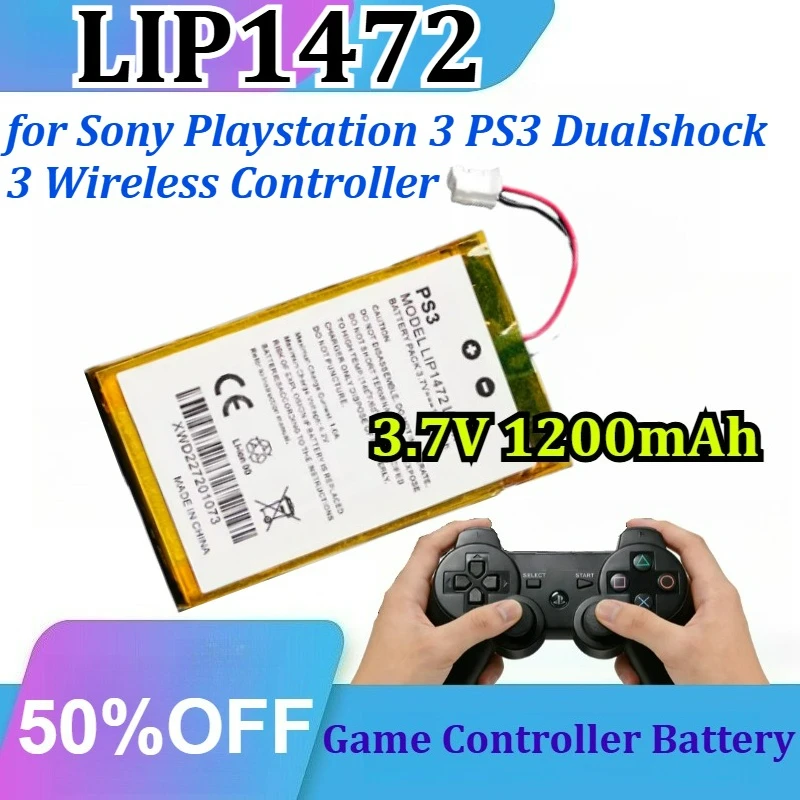 LIP1472 3.7V 1200mAh  for Sony Playstation 3 PS3 Dualshock 3 Wireless Controller CECHZC2E CECHZC2U Li-Polymer Battery Battery