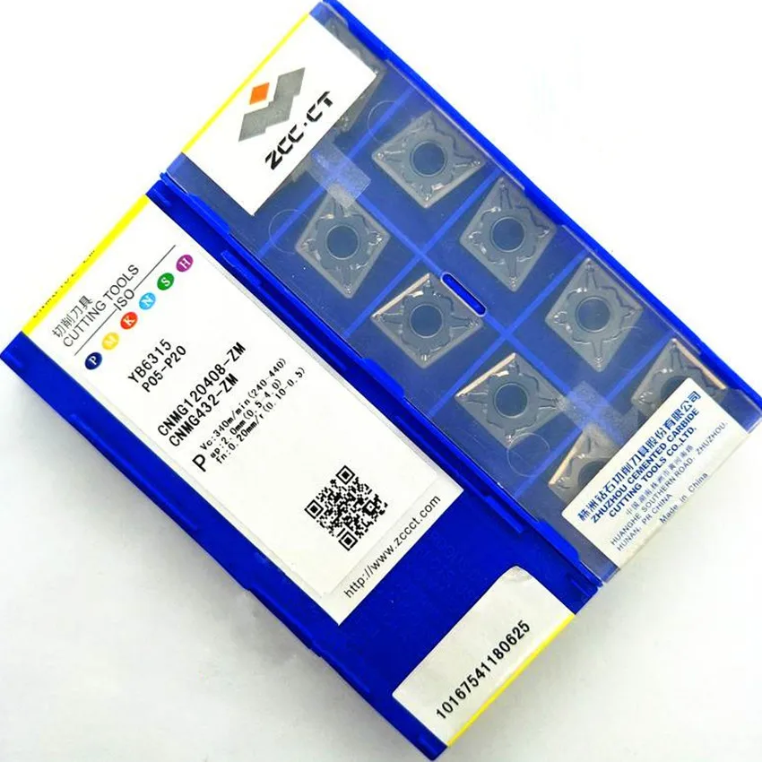 Imagem -04 - Inserções de Carboneto Cnc para Aço Cnmg120404-zm Yb6315 Cnmg120408-zm Yb6315 Cnmg120412-zm Yb6315 Cnmg431 Cnmg432 Cnmg433 Zcc. ct