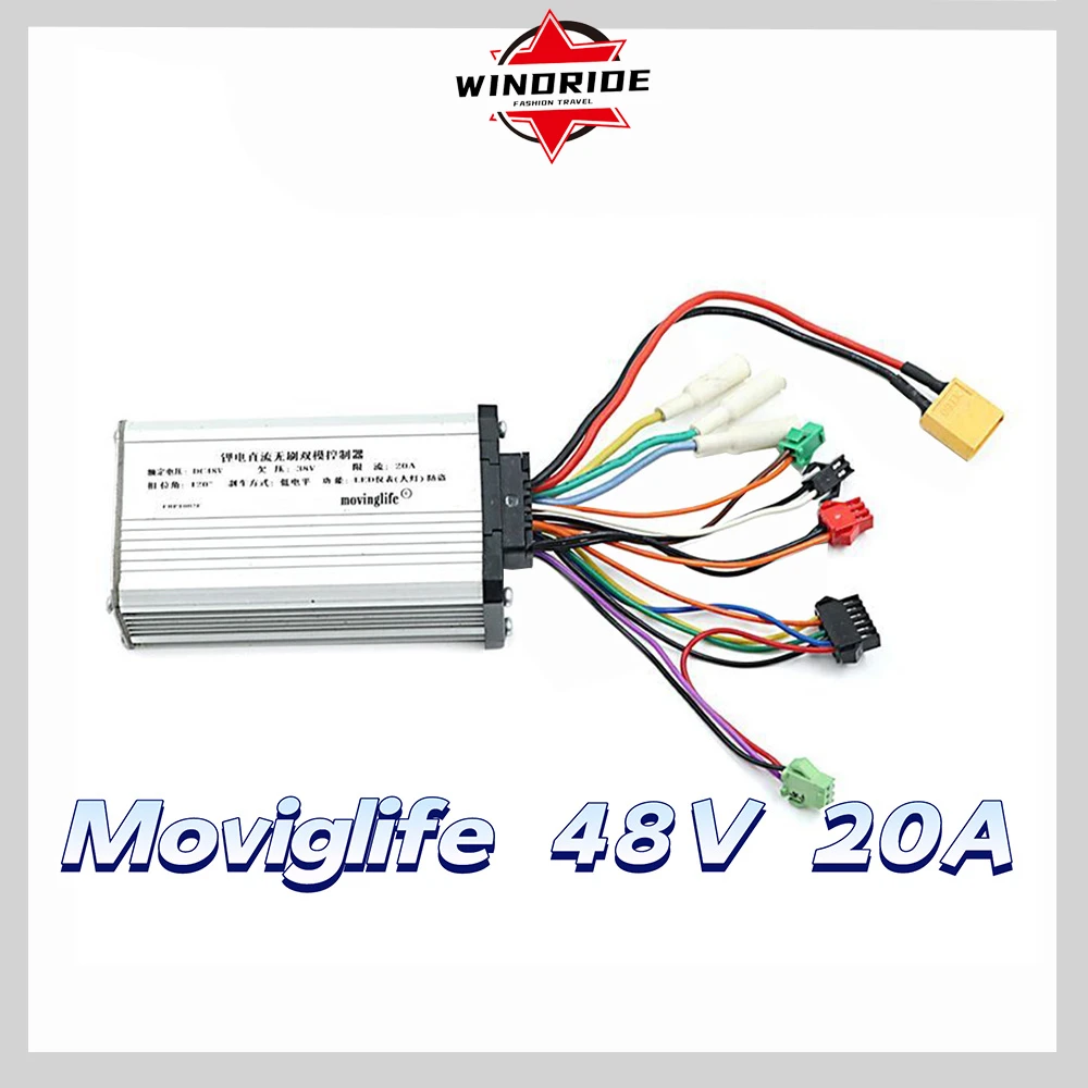 Original 48V Moviglife Electric Scooter Center Power Controller Box Speed Throttle Start JH-01 LCD For Zero 10 Modified Parts