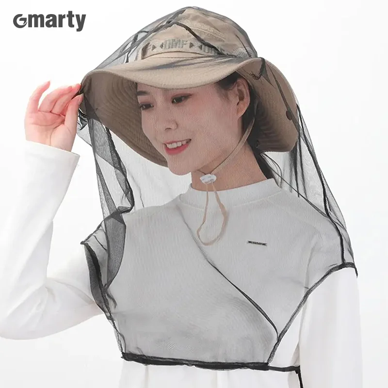 Mask Anti Mosquito Fishing Cap Outdoor Fishing Hat Veil Anti Bee Hat Insect Mesh Insect Bee Net Hat Mosquito Net