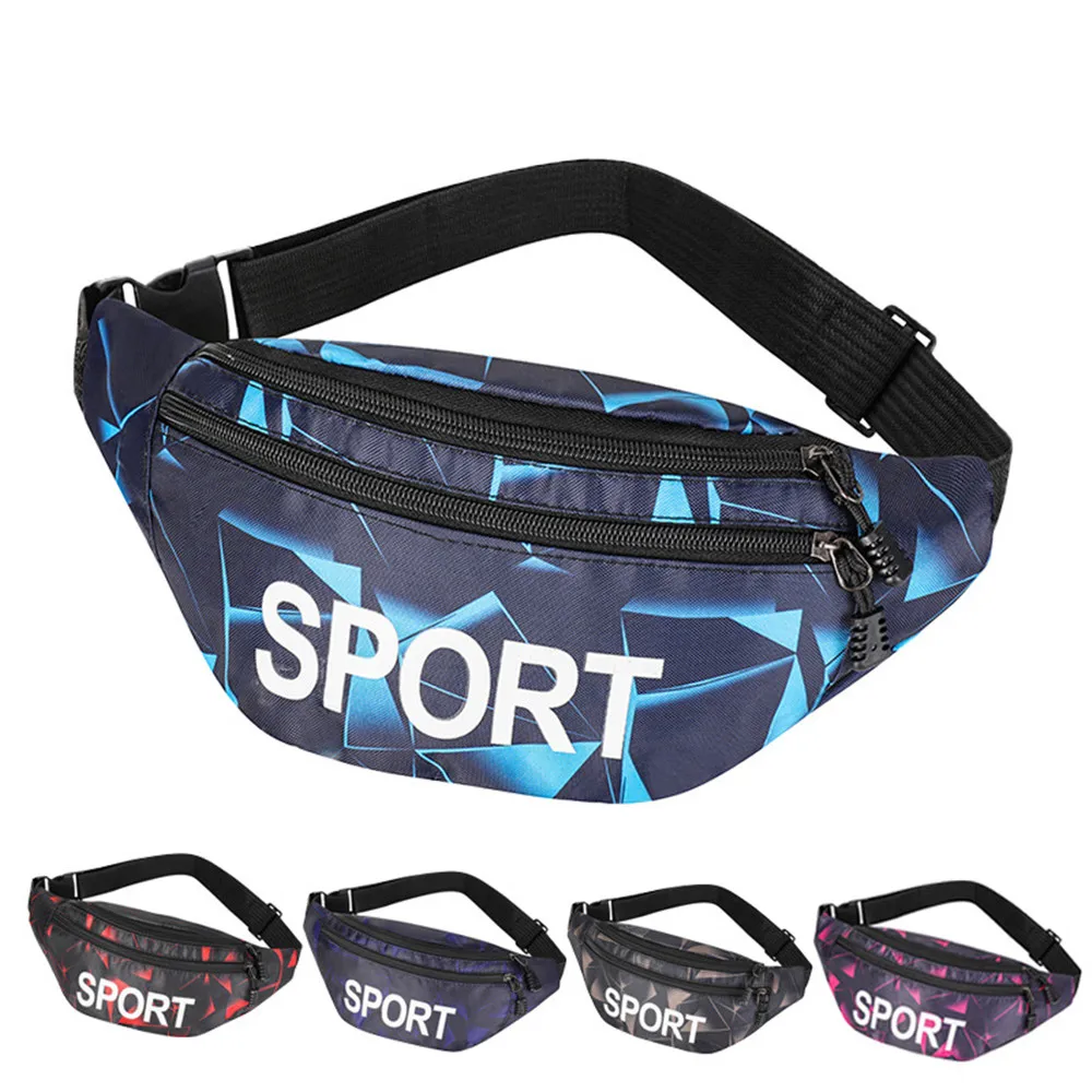 Printed Waist Bag Women Fanny Pack Girls Bum Bag Travel Waist Bags Female Belt Bag Outdoor Sports Mobile Phone Pouch Purse