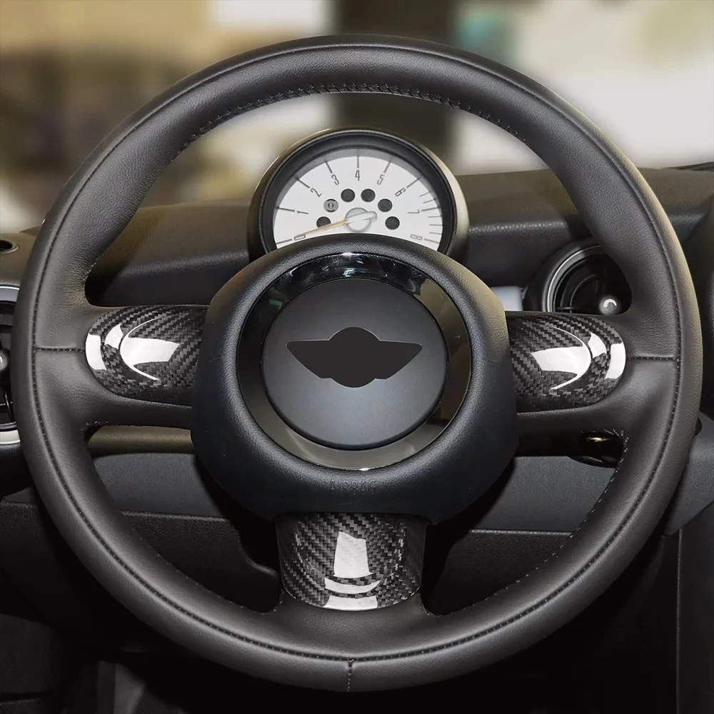 

For Mini Cooper Countryman JCW F60 Console Navigation Screen Surround Real Carbon Fiber Sticker Cover Car Interior Upgrade Kit