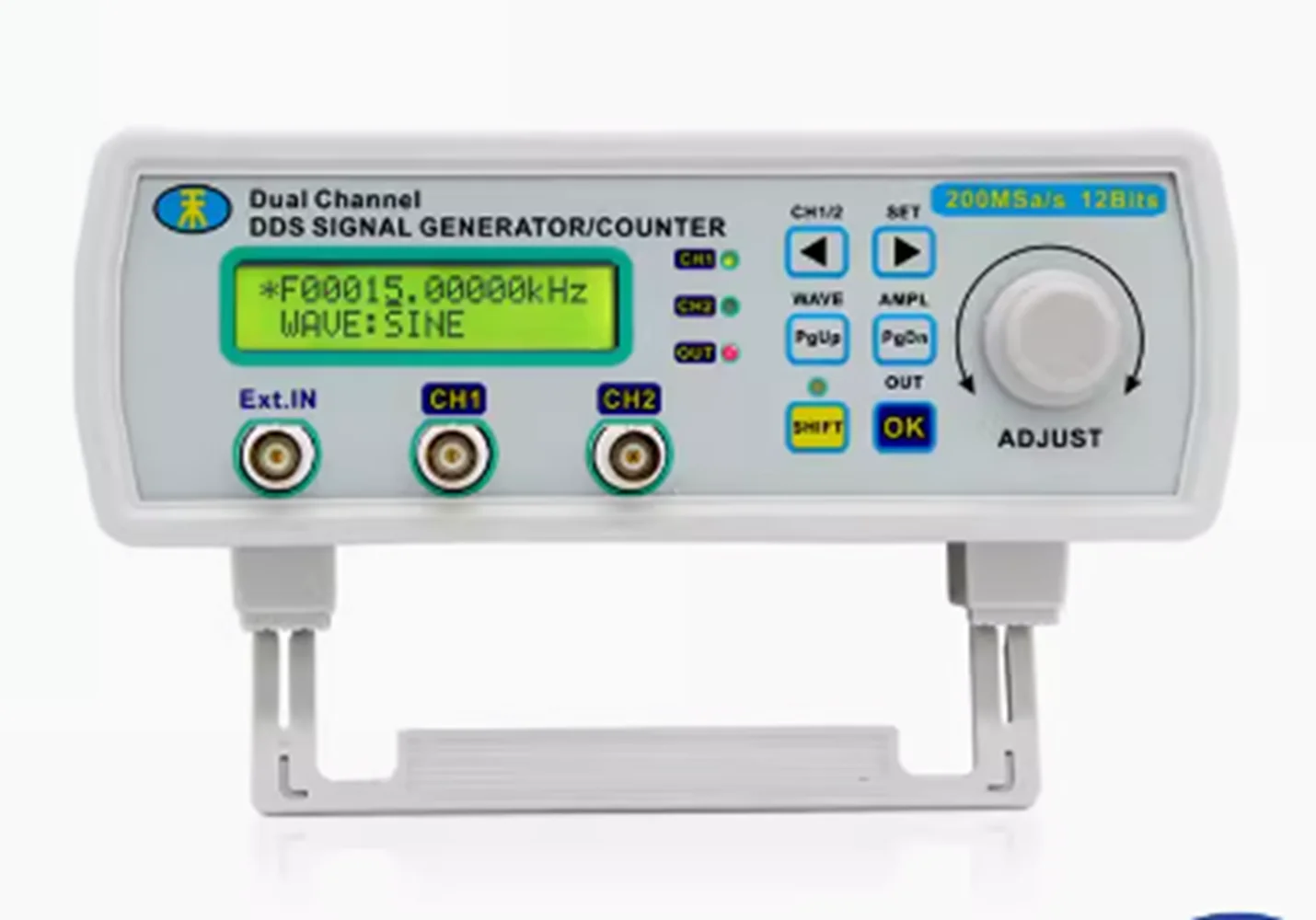 

MHS5200A fully CNC DDS dual channel function arbitrary wave signal source generator frequency counter counting