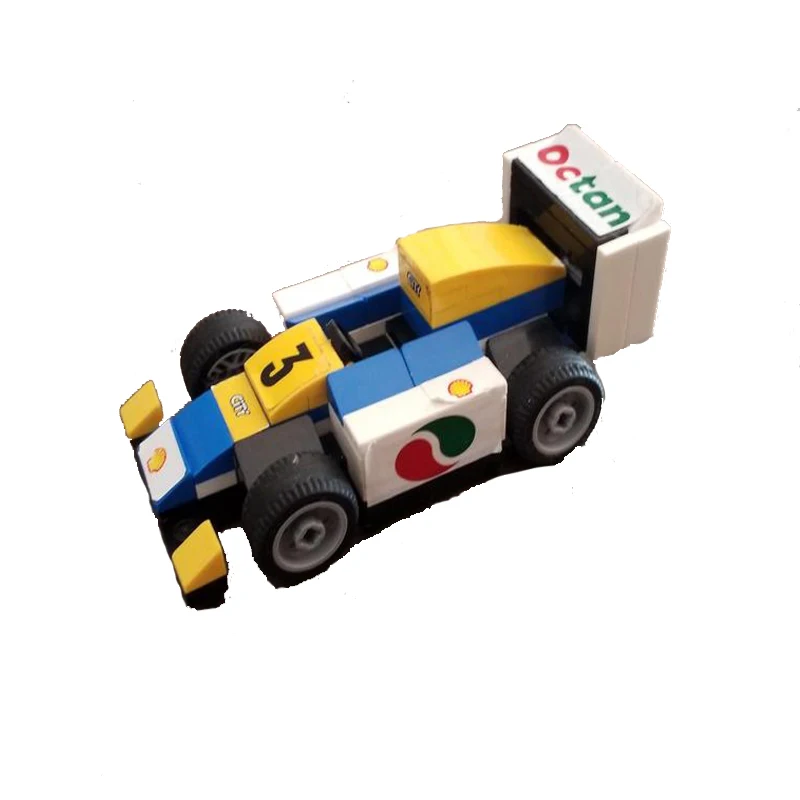 MOC Super Racing Serise Formula 1 Car Williams 1988 Model DIY Assembling Bricks Building Blocks Puzzle Boys Toys Children's Gift