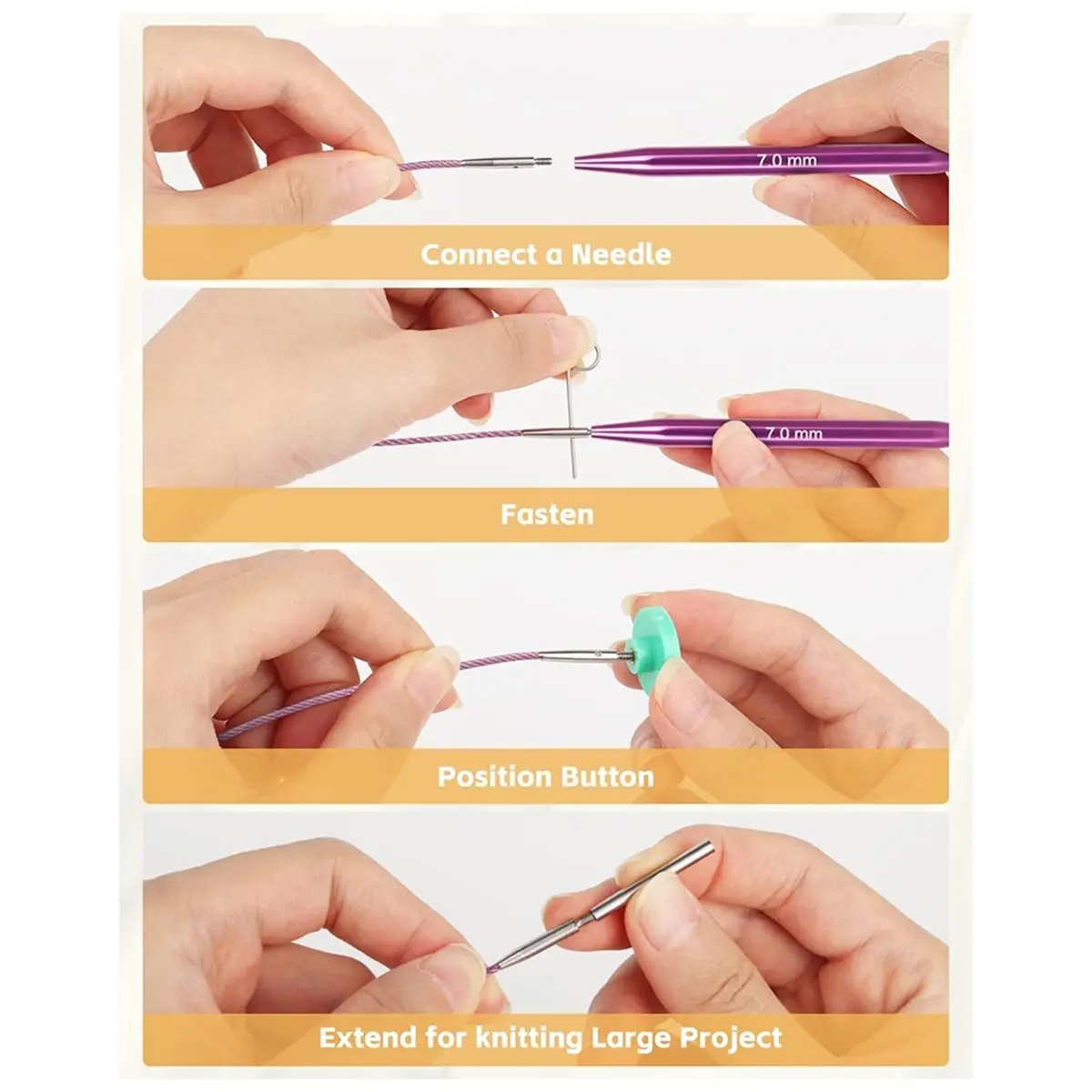 2026 New 13 Sizes Circular Knitting Needles Set, 3.0-10.0 mm with Leather Case & 4 Cables, Ideal for Blankets