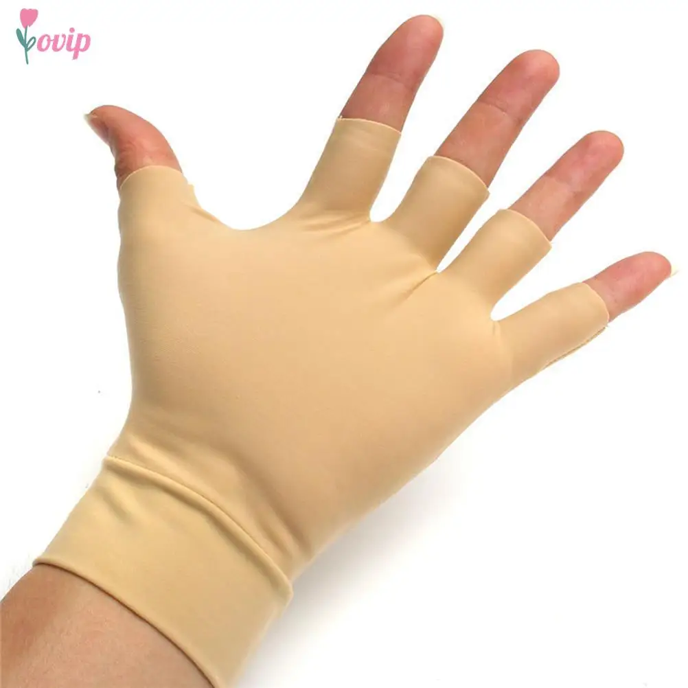 

High quality 1 Pair Washable Nylon Spandex Anti Inflammatory Hand Compression Gloves Arthritis Relief Fitness Gloves