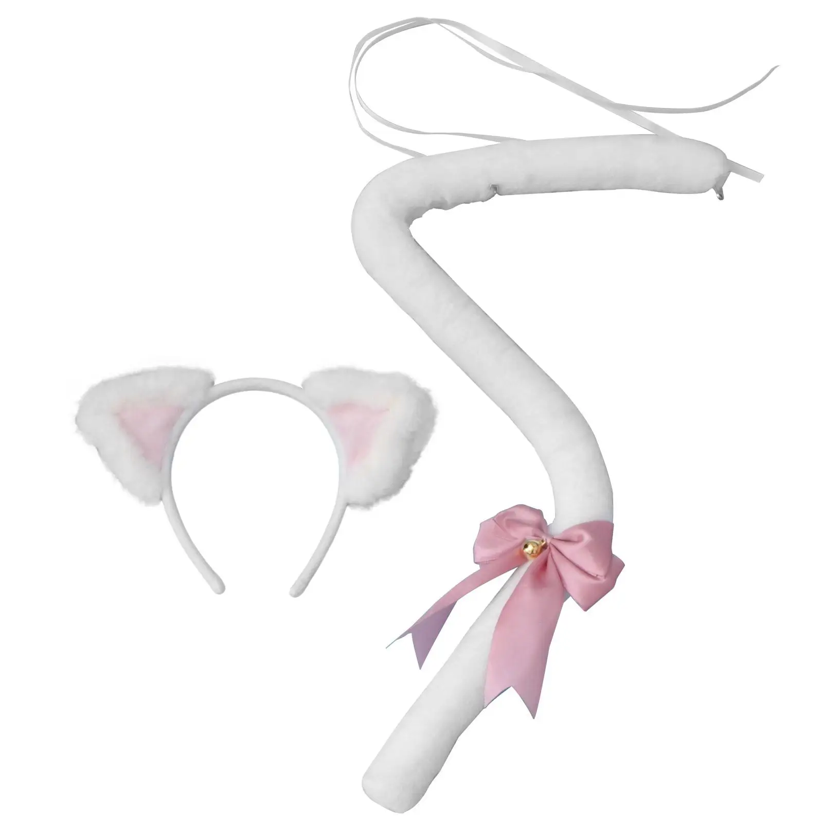

Cat Ear Headb Fox Costume Ears Tail Kids Cosplay Pink Role Playing Hairb Size Suitable Long Time Use Perfect Props Parties