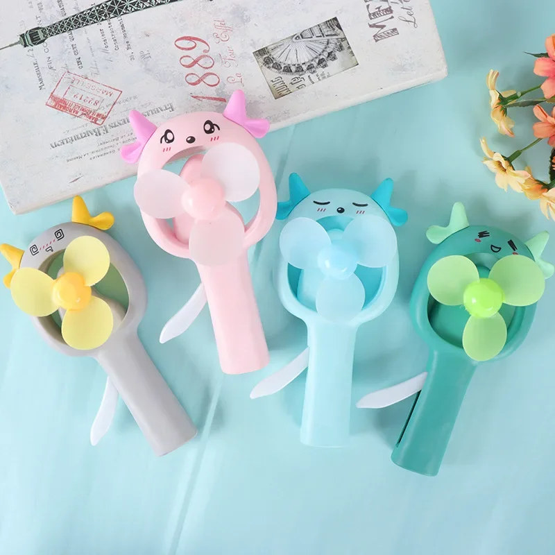 Sheep Cartoon Hand Pressure Children Small Fans Hold Pressure Children's Interesting Manual Fan Gift Advertisement Auricular